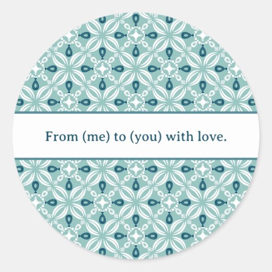 Sticker Rond Personalized Petaline Stickers/Labels Sheet (Devant)