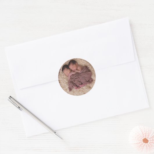 Sticker Rond Personalized Photo (Enveloppe)