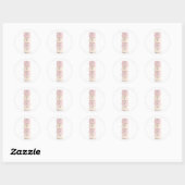 Sticker Rond personnage marshmallow (Feuille)