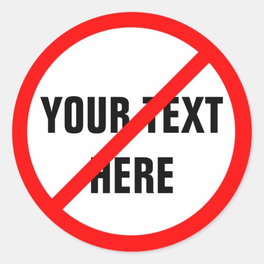 STICKER ROND PERSONNALISABLE  (Devant)