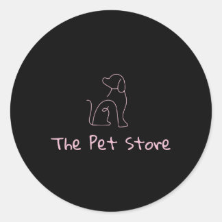 Sticker Rond Personnalisable Animaux de compagnie / Chien