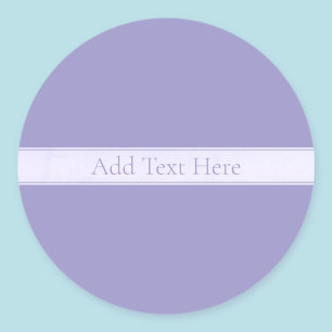 Sticker Rond Personnalisable Elegant Pale Purple