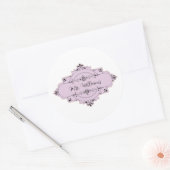 Sticker Rond Personnalisable mariage mariée classique collant r (Enveloppe)
