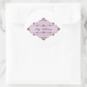 Sticker Rond Personnalisable mariage mariée classique collant r (Sac)