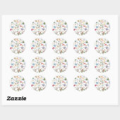 Sticker Rond personnalisation peter le lapin (Feuille)