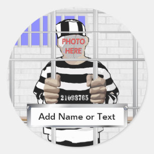 Sticker Rond Personnalisé drôle visage Conviction modèle