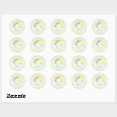Sticker Rond Personnalisé Garçons Rainbow Sunshine (Feuille)