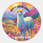 Sticker Rond Personnalisé Joyeux Aïd al Adha (Devant)
