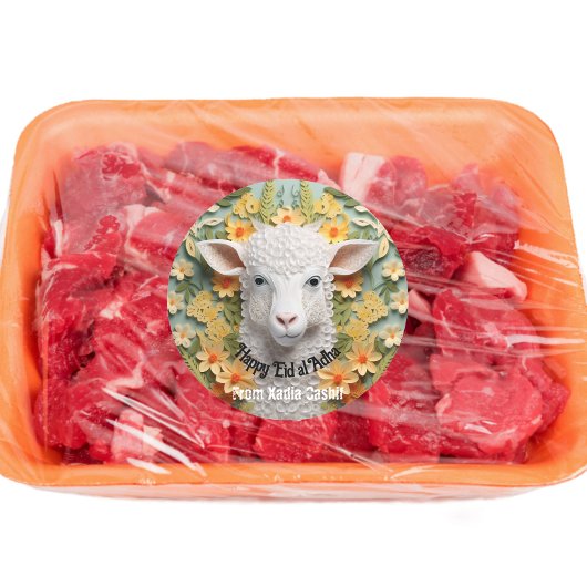 Sticker Rond Personnalisé Joyeux Aïd al Adha