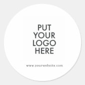 Sticker Rond Personnalisé, modifiable, branding (Devant)