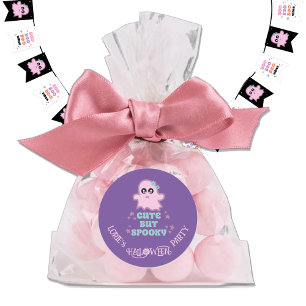 Sticker Rond Personnalisé pour Halloween mignon mais Éffrayant