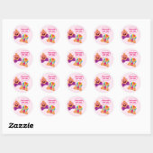 Sticker Rond Personnalisé Purim Hamentashen (Feuille)