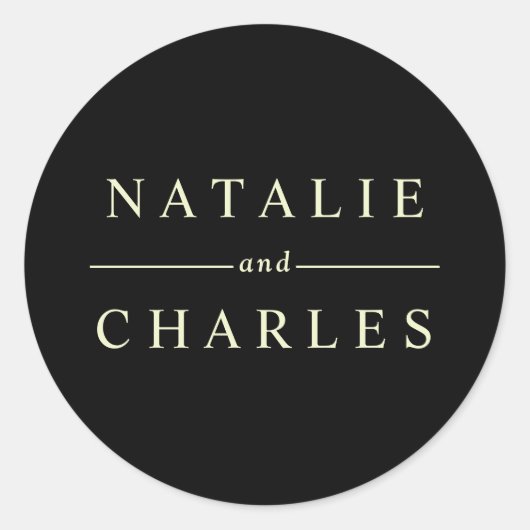 Sticker Rond Personnalisé simple (Devant)