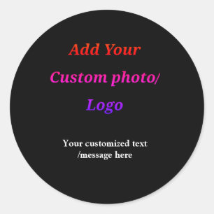 Sticker Rond personnaliser ajouter votre logo photo votre texte
