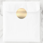 Sticker Rond Personnaliser arrière Modèle d'or léger (Sac)