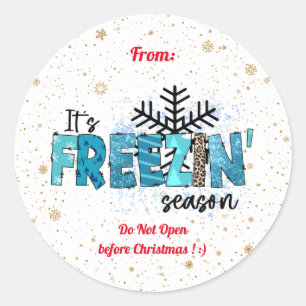 Sticker Rond Personnaliser de la saison de gel