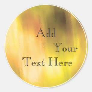 Sticker Rond Personnaliser de Parties scintillant de Faux peint