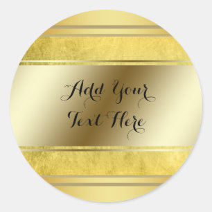 Sticker Rond Personnaliser de Parties scintillant des faux de m