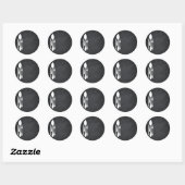 Sticker Rond Personnaliser de tableau noir Texte Outils de cuis (Feuille)