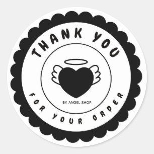 Sticker Rond Personnaliser du cercle des ailes de l'Ange du Coe