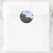 Sticker Rond Personnaliser El Castillo de Tulum - ruines mayas (Sac)