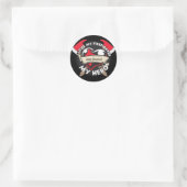 Sticker Rond Personnaliser l'amour Mon pompier (Sac)