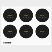 Sticker Rond Personnaliser l'impression en gras (Feuille)