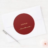 Sticker Rond Personnaliser l'impression en gras (Enveloppe)