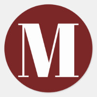 Personnaliser monogramme nombre initial bordeaux b