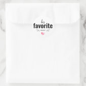 Sticker Rond Personnaliser Sa Faveur De Mariage Favorite (Sac)