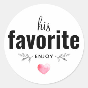 Sticker Rond Personnaliser Sa Faveur De Mariage Favorite