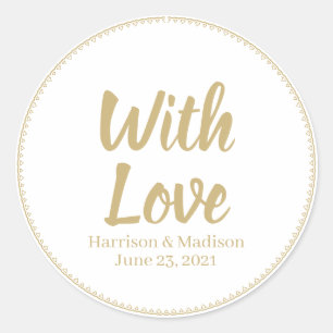 Sticker Rond personnaliser texte Mariage cadeau de faveur étiqu
