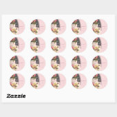 Sticker Rond PersonnaliserStickerCakeWedding (Feuille)
