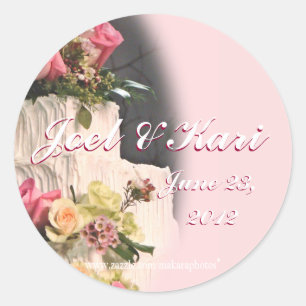 Sticker Rond PersonnaliserStickerCakeWedding
