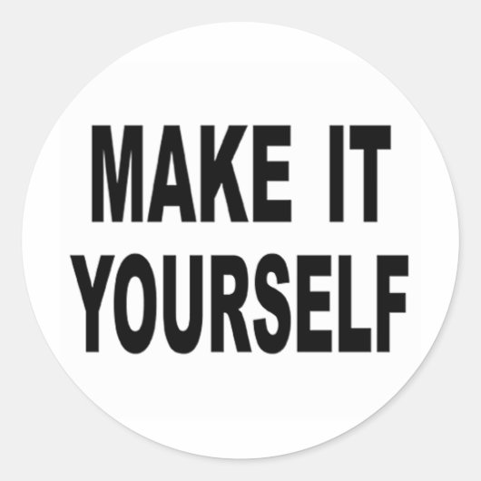 Sticker Rond Personnalisez-le (Devant)