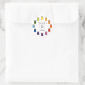 Sticker Rond Personnalisez vos coutures, tontes, aiguilles et f (Sac)