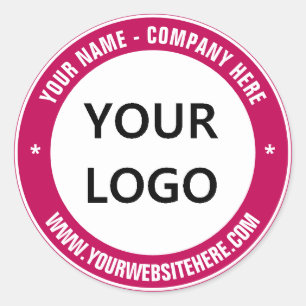 Sticker Rond Personnalisez votre logo d'entreprise et votre éti