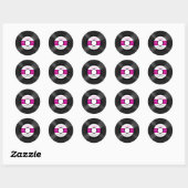 Sticker Rond Personnalité du Custom (Feuille)