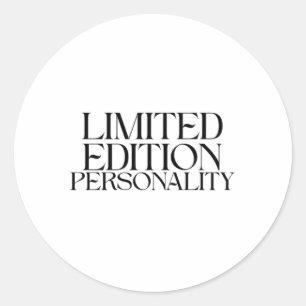 Sticker Rond Personnalité Édition Limitée Typographie Sarcastiq