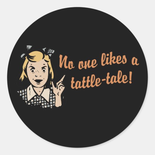 Sticker Rond Personne n'aime un conte de bataille (Devant)