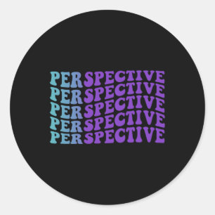 Sticker Rond Perspective Prévention du suicide Dépression