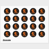 Sticker Rond Perte de membre guerrier &amp; différence de membr (Feuille)