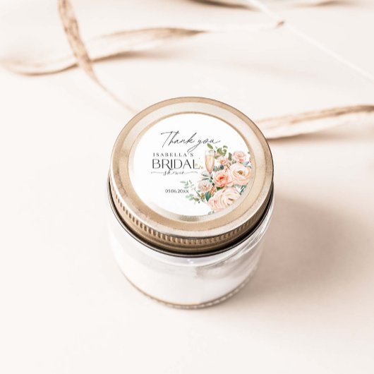 Sticker Rond Pétales Et Fête des mariées De Poursuites