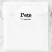 Sticker Rond Pete pour Président (Sac)