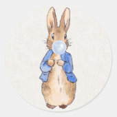 Sticker Rond Peter Bwing Blue Bubble gum (Devant)