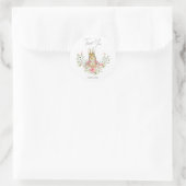 Sticker Rond Peter le lapin Baby Girl Anniversaire (Sac)