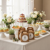 Sticker Rond Peter Rabbit Garden Party Baby Shower