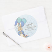 Sticker Rond Peter Rabbit | Joyeux anniversaire de (Enveloppe)