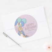 Sticker Rond Peter Rabbit | Joyeux anniversaire de (Enveloppe)