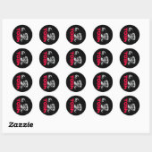 Sticker Rond Peter Tosh Avec Guitare Adrian Boot Photo (Feuille)